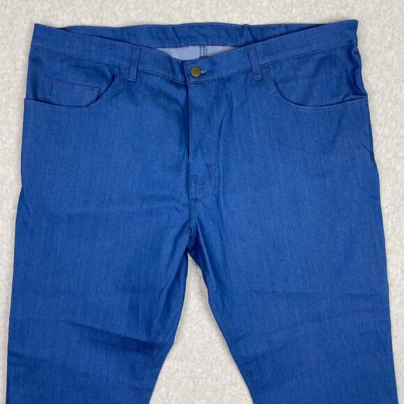 Blue Delta Jeans Mens 44x28 Postman Raw Denim - Picture 2 of 9